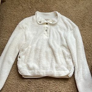 Wall Flower Cropped Quarter Button Up